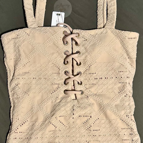 PilyQ Corset Eyelet One-Piece - Picture 7 of 9